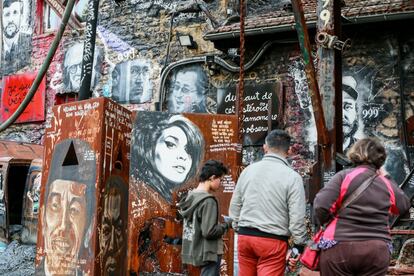 Amy Winehouse en el museo La Demeure du Chaos, en Saint Romain au Mont d'Orm, en Lyon (Francia).