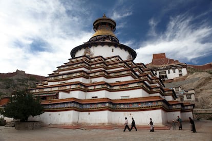 El 'kumbum' parte del monasterio Pelkor Chode.
