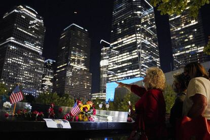 El memorial de l'11-S, a Nova York, dissabte passat. 