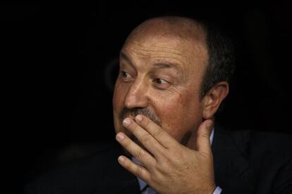 Rafa Benitez, antes del partido contra el Galatasaray.