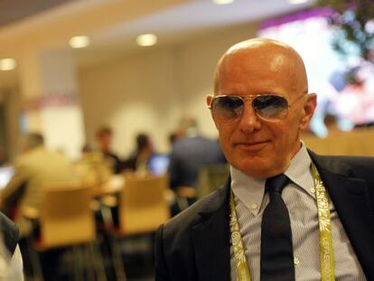 Arrigo Sacchi, en el centro de prensa de Varsovia