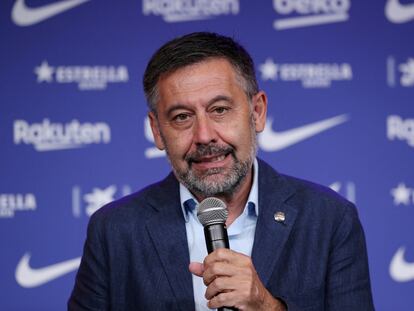 Bartomeu, en un acto durante su mandato como presidente del Barcelona.