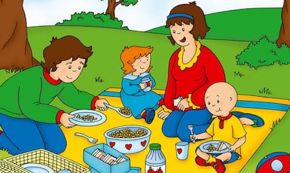 Un pic-nic según la familia de Caillou, serie basada en hechos reales como todo el mundo sabe.