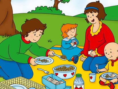 Un pic-nic según la familia de Caillou, serie basada en hechos reales como todo el mundo sabe.