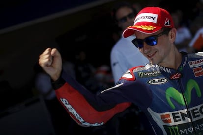 Lorenzo, tras lograr la pole position en el circuito de Jerez.