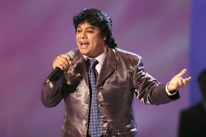 Juan Gabriel, en Las Vegas, Nevada, el 16 de octubre de 2003.