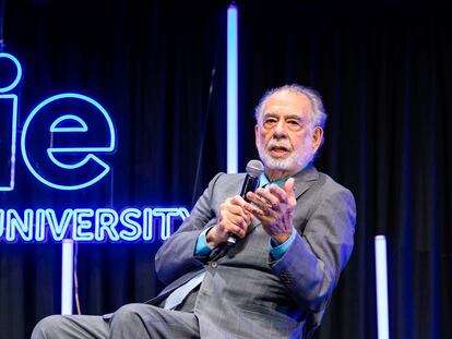 El cineasta Francis Ford Coppola durante su conferencia en Madrid, el pasado martes.