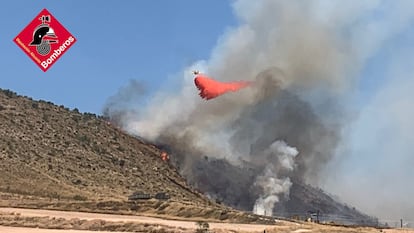 Incendio forestal de Villena.