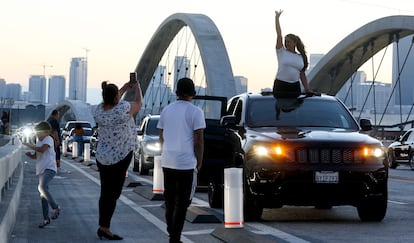 New 6th Street Viaduct Bridge Opens In Los Angeles