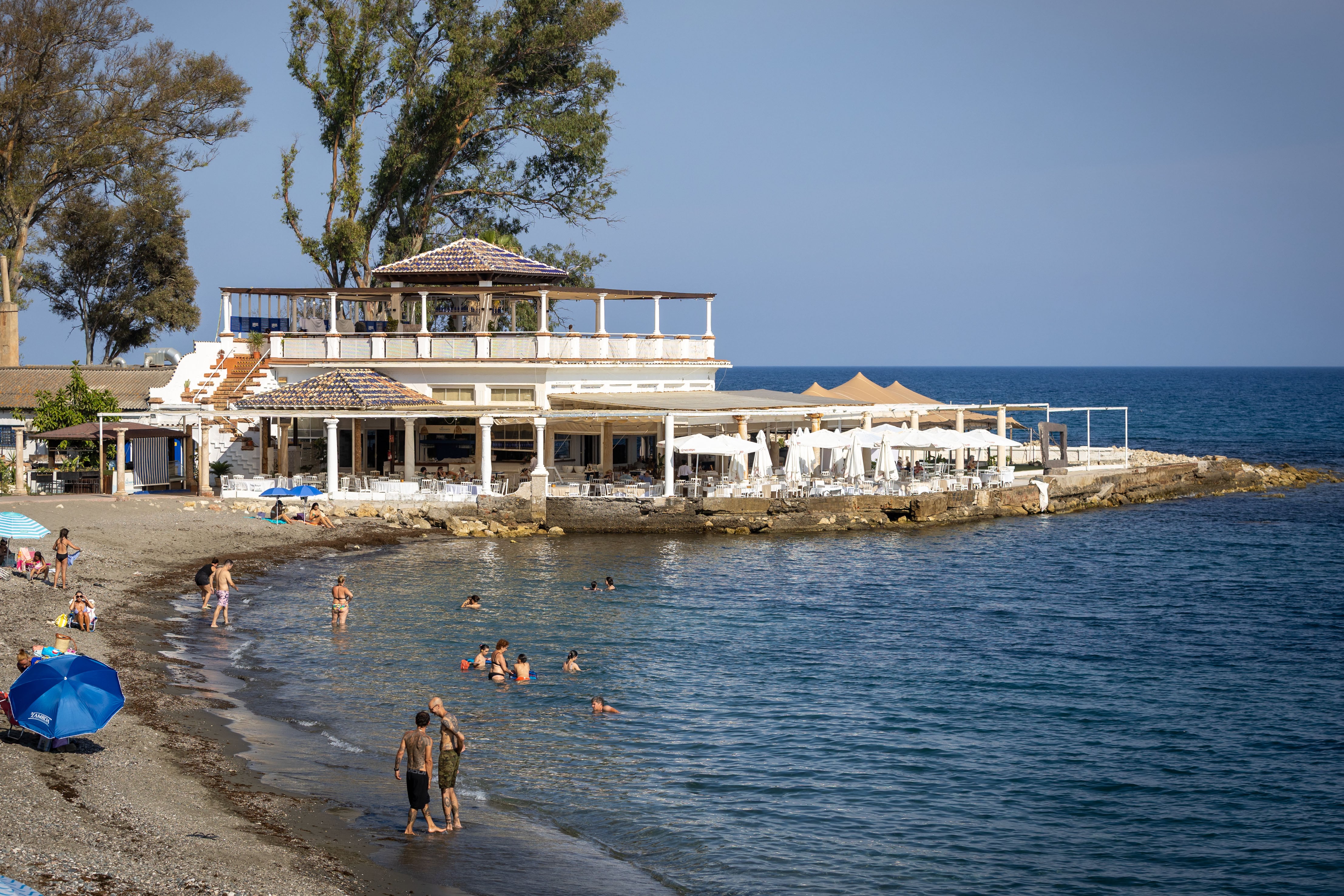 Playa de los Baños del Carmen.