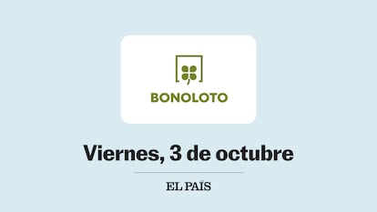 Bonoloto comprobar sorteo del viernes 3 de octubre de 2025