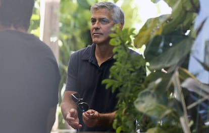 George Clooney, en el Lago Como.