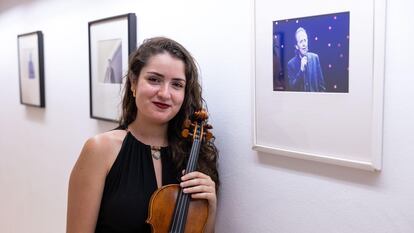 Estela Lastre, violín solista de la Orquesta Sinfónica de Tenerife.