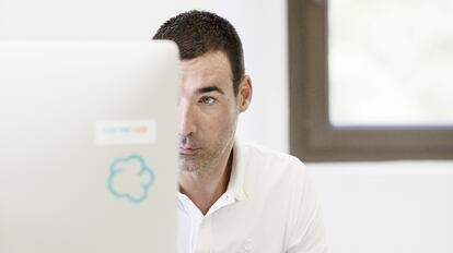 Miguel Vicente, en su oficina de Barcelona Tech City.