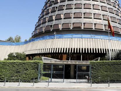 Edificio sede del Tribunal Constitucional, en Madrid.