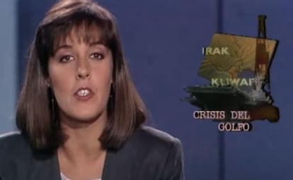 Primer informativo de Ana Blanco en 1990