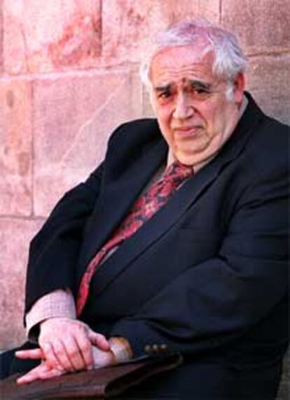 Harold Bloom, ayer, en Barcelona.