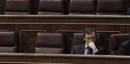 Rafael Hernando, en el Congreso.