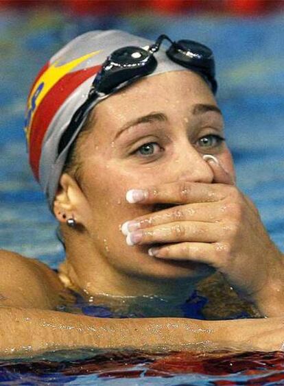 Mireia Belmonte tras disputar la final.