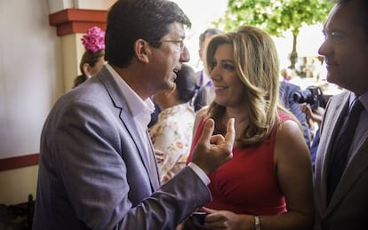 Susana D&iacute;az y Juan Mar&iacute;n. 