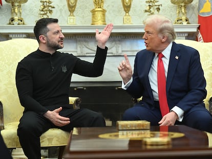 El presidente Donald Trump se reúne en el despacho oval con su homólogo ucranio Volodímir Zelenski.