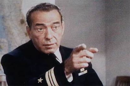 Humphrey Bogart, en un fotograma de <i>El motín del Caine.</i>