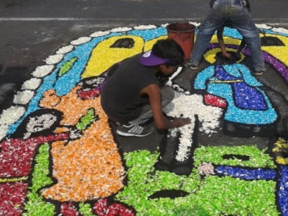 El grupo Los Ángeles de Dios, primer premio infantil.
