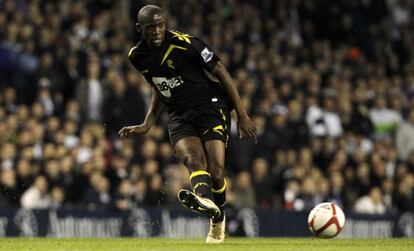 Fabrice Muamba, antes de sufrir el paro cardíaco en el partido del Bolton ante el Tottenham