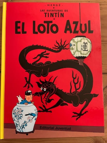 Portada actual de 'El Loto Azul'.