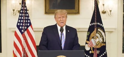 Donald Trump en el vídeo que reconoce la derrota electoral