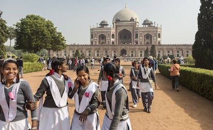 La tumba del emperador Humayun, en Nueva Delhi.