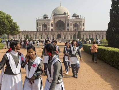 La tumba del emperador Humayun, en Nueva Delhi. 