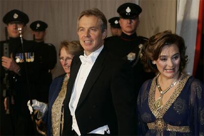 Blair, a su llegada a Mansion House, residencia del alcalde de la City.