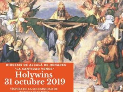 Cartel de la diócesis de Alcalá de Henares sobre "Holywins".