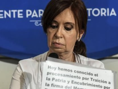 La expresidenta argentina denuncia que su pedido de detención busca silenciar su voz en el Senado