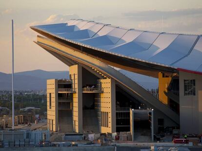 The new Atlético Madrid stadium designed by the Cruz y Ortiz architect studio.