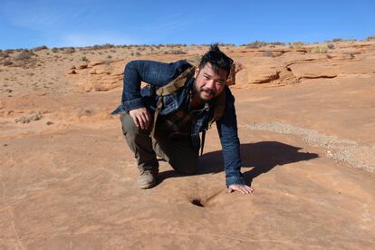 Carlo Munoz on location in Utah