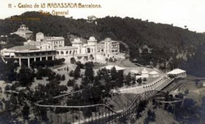 <strong>Un 'Titanic' en tierra.</strong> Aspecto original del Gran Hotel Casino de La Rabassada, en el monte Tibidabo. |