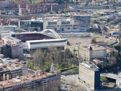 Vista de Bilbao desde la torre de Iberdrola.