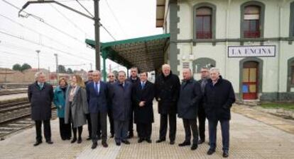 Miembros de la Asociaci&oacute;n Valenciana de Empresarios, en La Encina (Alicante) en diciembre. 