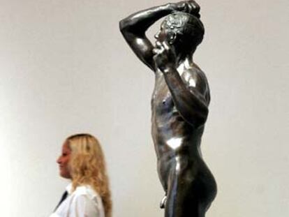 <i>La edad de bronce,</i> que abre la exposición de Rodin.