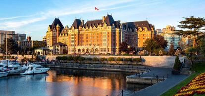 La fachada del hotel Fairmont Empress en Victoria