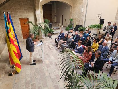 José Antonio Rovira, durante la presentación de 'El Prado en las calle', este martes.