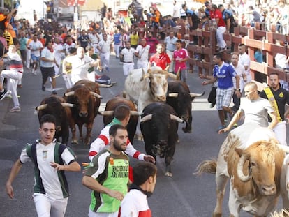 Los encierros de las fiestas patronales de San Sebastiaá de los Reyes en 2016.