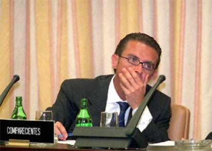 Antonio Camacho, durante su comparecencia en el Congreso de los Diputados.