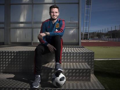 Saúl Ñíguez, el viernes en Las Rozas.