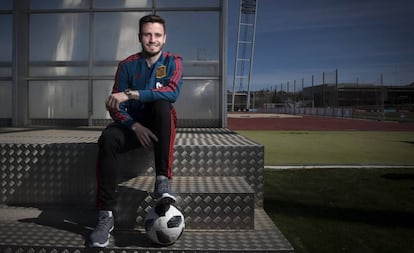 Saúl Ñíguez, el viernes en Las Rozas.