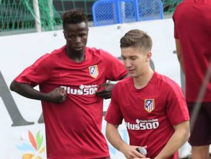 Vietto, en un entrenamiento del Atl&eacute;tico.