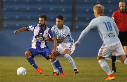 Bruno Gama, izquierda, regresa al Deportivo tras un periplo en el Dnipro ucraniano.