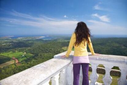 Vistas desde la cima del monte Toro, en Menorca.